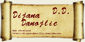 Dijana Danojlić vizit kartica